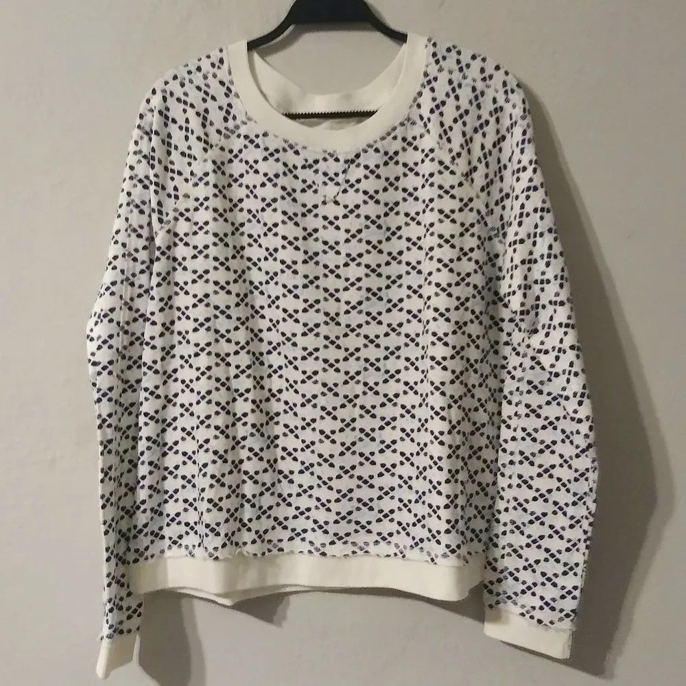 True Craft Print Sweater NWOT XL